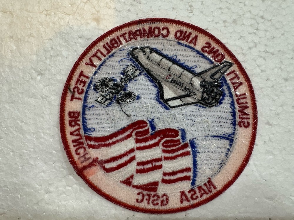 Vintage NASA Space Shuttle Patch- CTV SIMS Testing GSFC