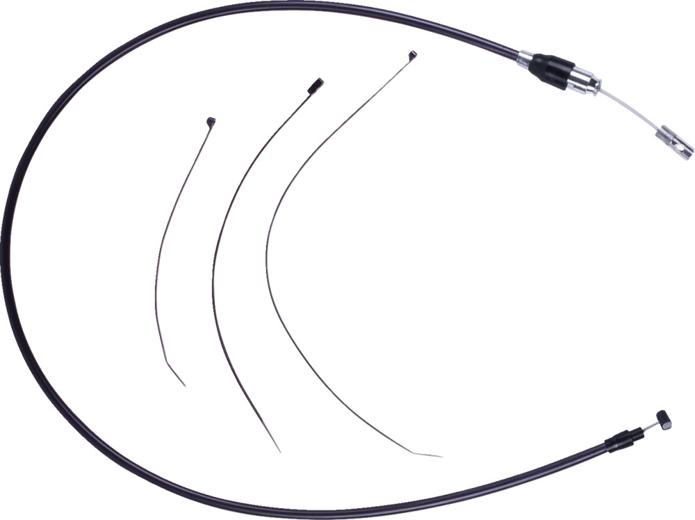 DRAG SPECIALTIES Quick Connect Clutch Cable - Upper - Black/Chrome 4323810HE