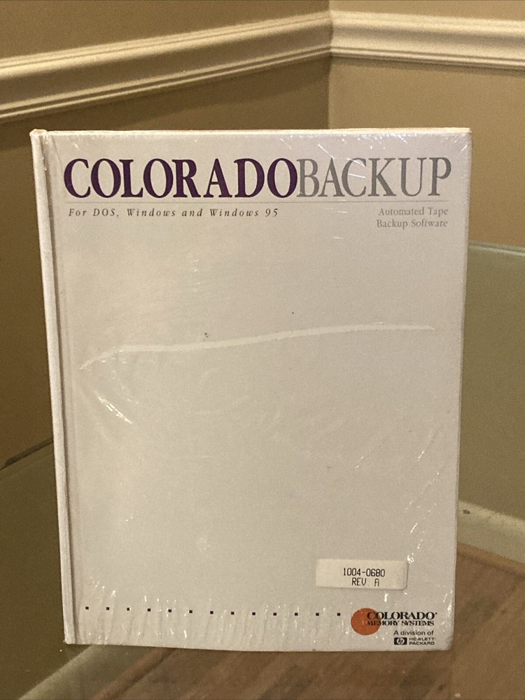 Colorado Backup Installation Guide Sealed, Colorado Memory Systems Hewlett-Packa