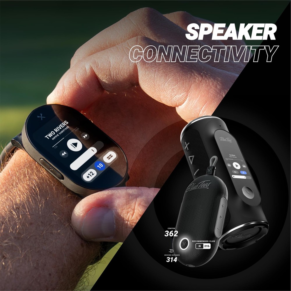 Blue Tees Golf Playmaker+ GPS Golf Watch with AMOLED Touch Screen Display | 4...
