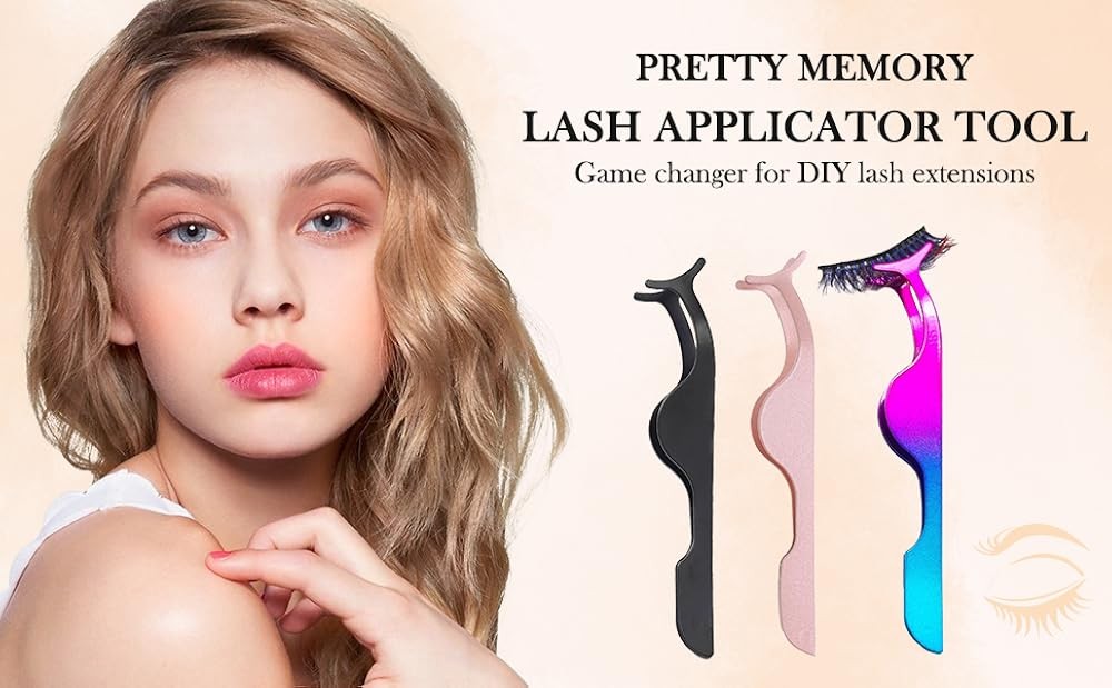 False Eyelash Tweezers for Lash Clusters Profal Eyelashes Applicator
