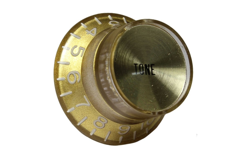 Bell Hat Knobs Gold Reflector for Gibson USA 4pk