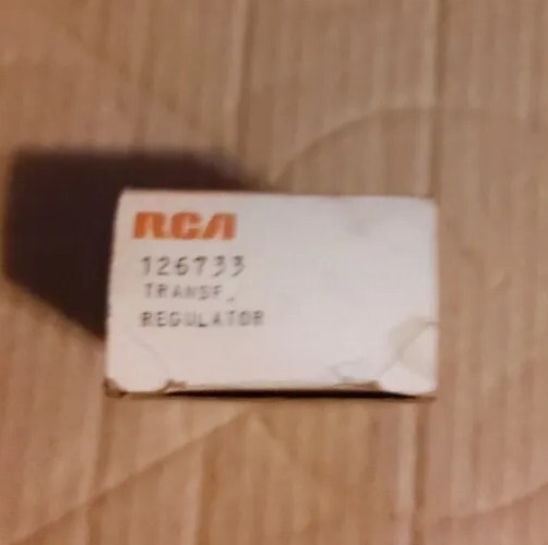 VINTAGE RCA 126733 REPLACEMENT REGULATOR TRANSFORMER