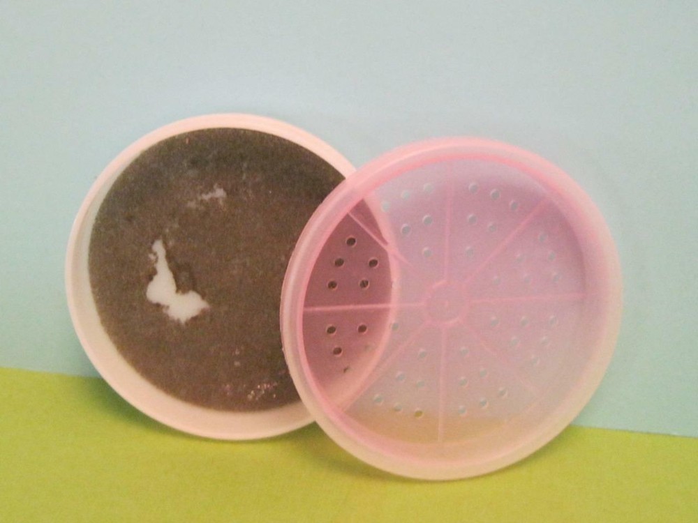 Vintage Tupperware Replace Wagon Wheel CLEAR PINK 2pc Coaster Caddy TOP & BOTTOM