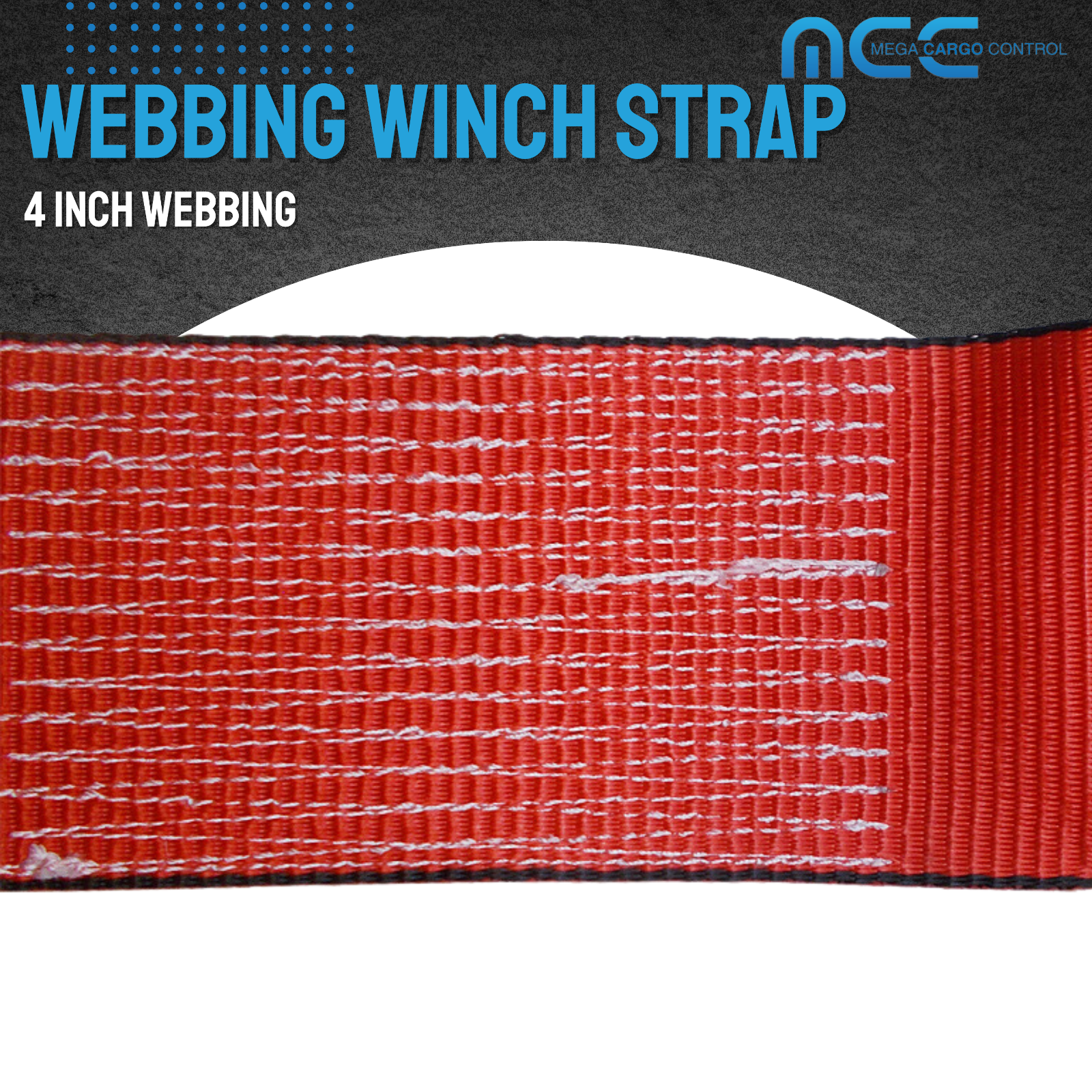 USA 10 Pack Heavy Duty 4” x 30’ Twisted Sewn Loop Winch Strap for Flatbed Truck