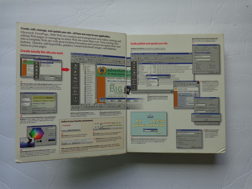 Microsoft FrontPage 2000 For Windows Web Site Software