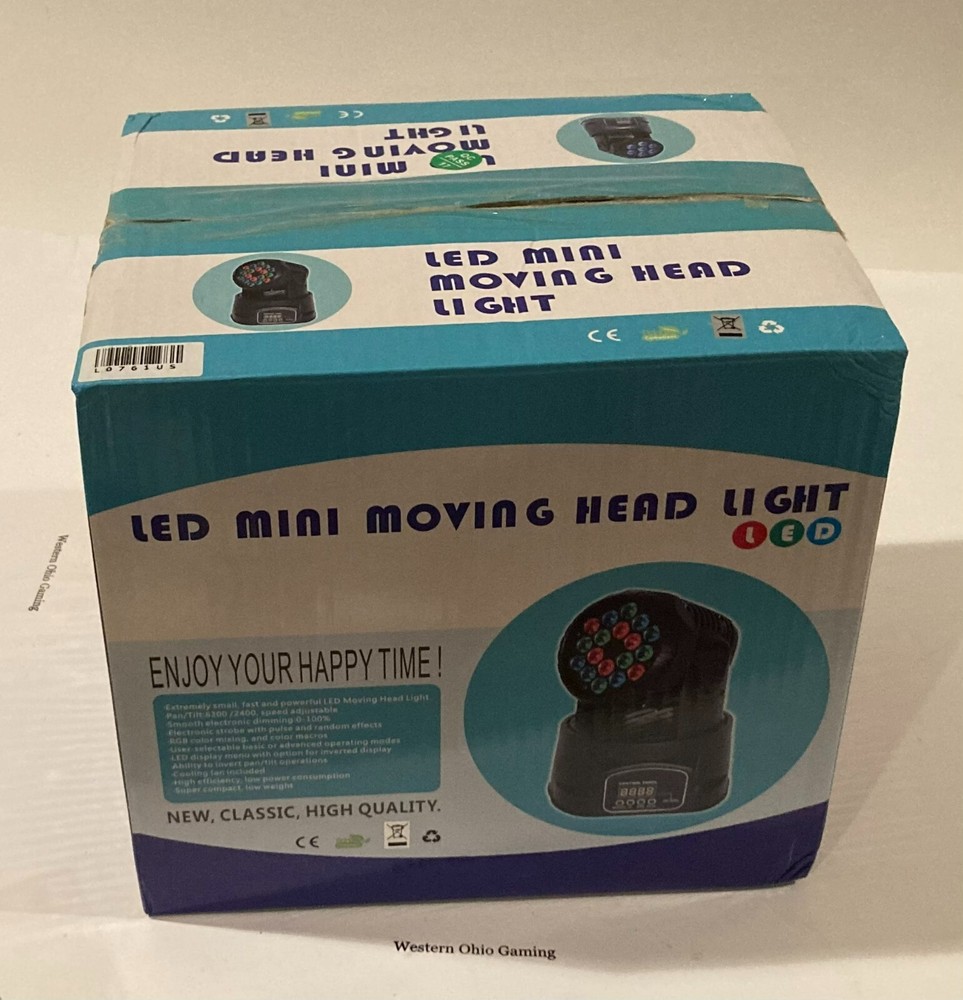 LED Mini Moving Head DJ Light USED READ