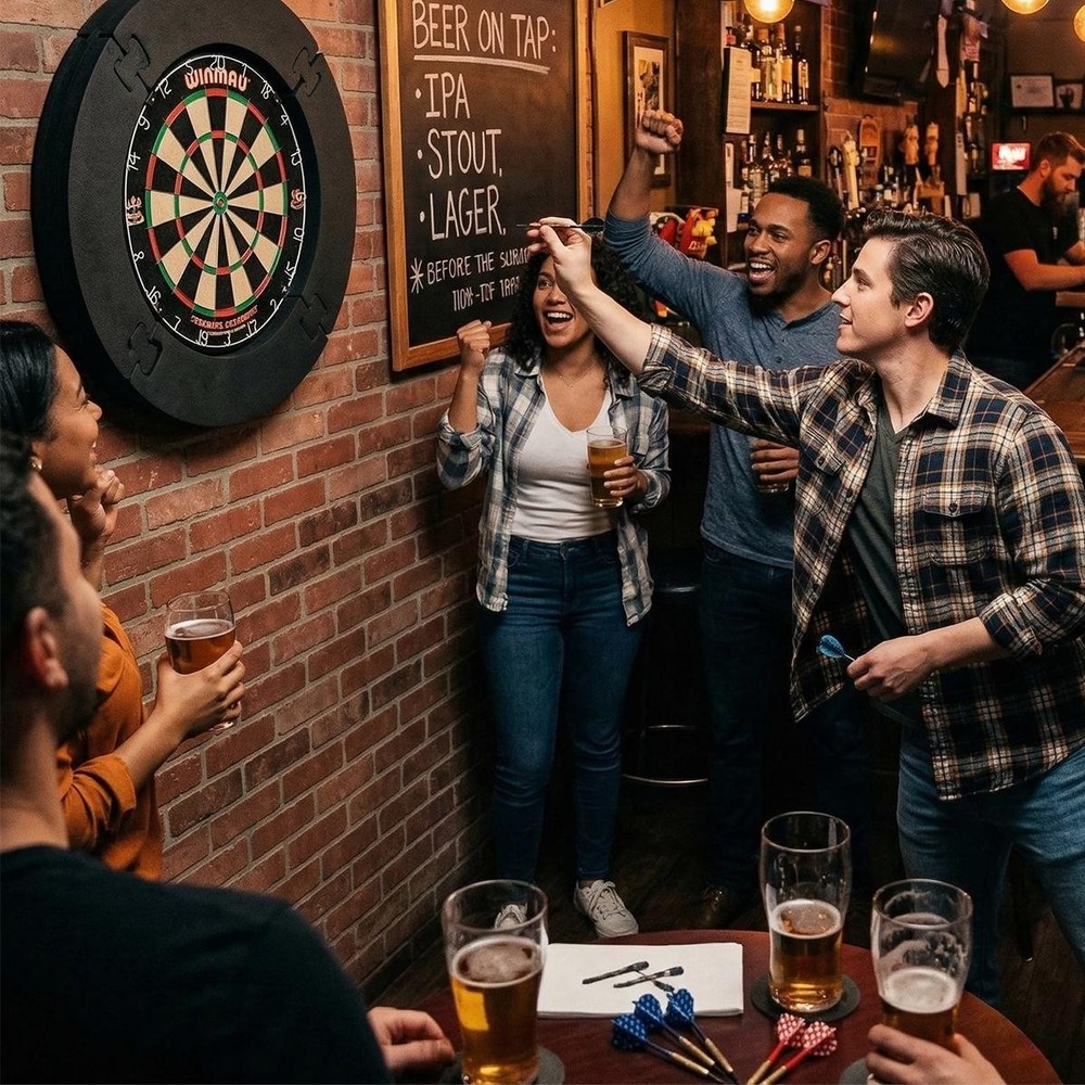 Black EVA Dartboard Protective Ring 45cm Inner Diameter Removable