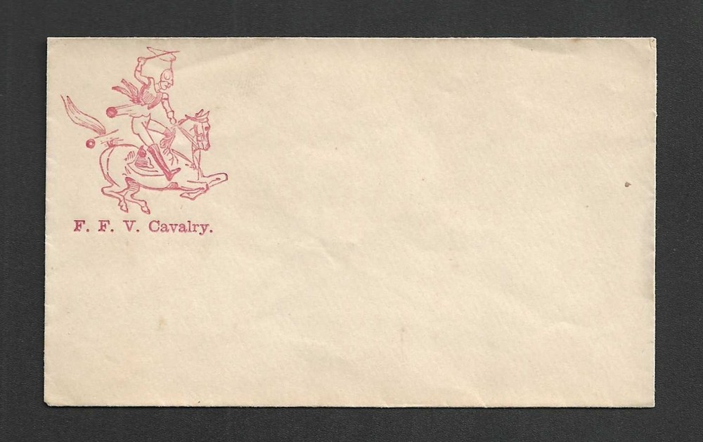 c1860's Civil War Patriotic Cover - Florida First Cavalry - Tough Small Format