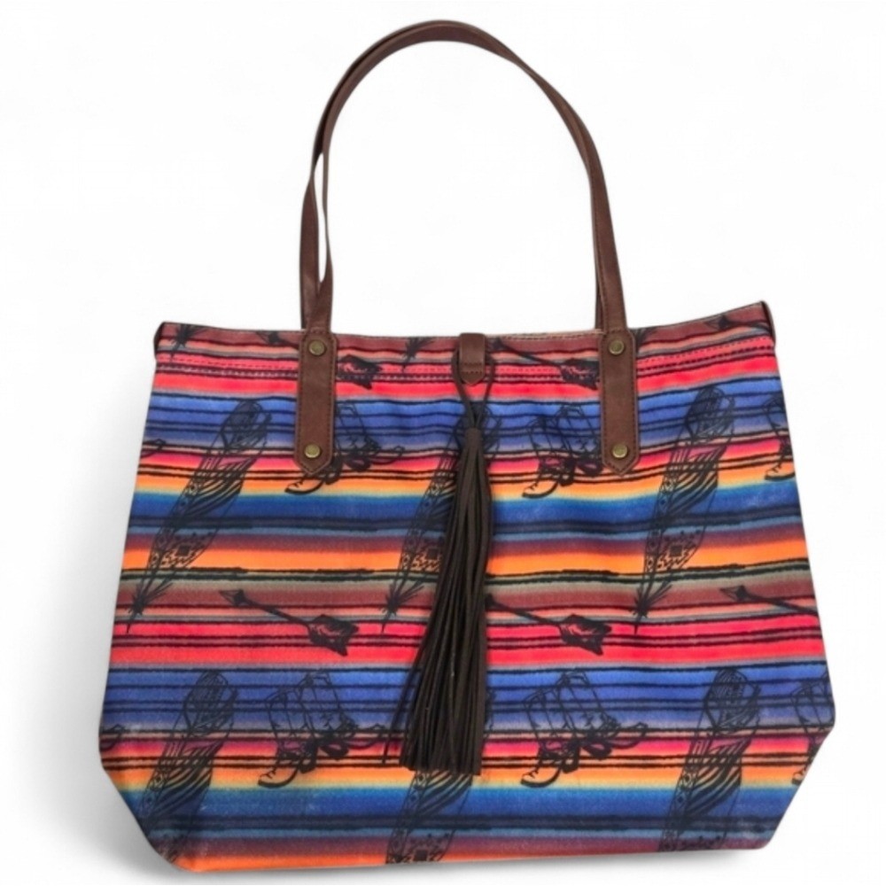 Catchfly Western Multi-color Tote Shoulder Bag