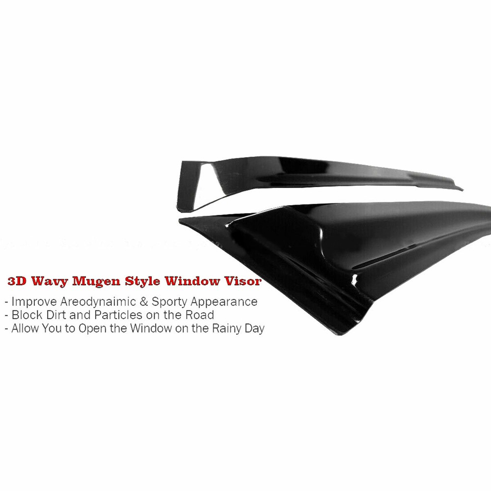 Vent Window Visor Wind Rain Deflector For Mazda 3 Hatchback 2010 2011 2012 2013