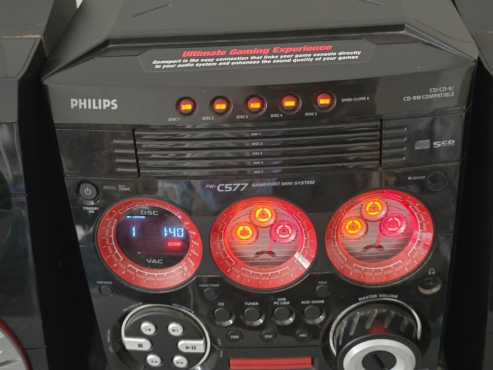 Philips C577 Mini Hi-Fi System – Ultimate Gaming Audio & USB PC Link, Fully Serv