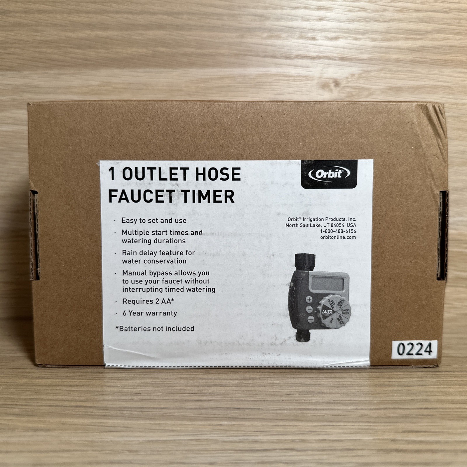 Orbit 62061Z Single-Outlet Hose Watering Timer Brand New