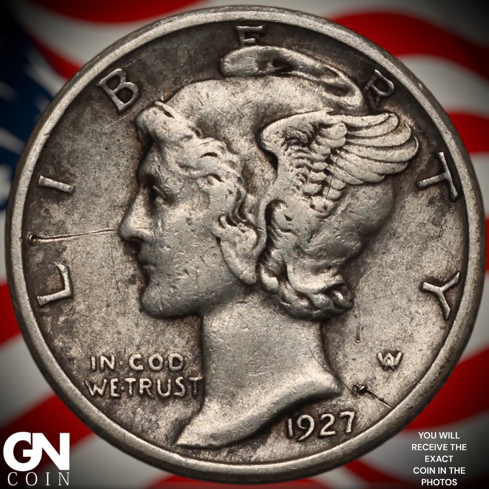 1927 S Mercury Dime A2219