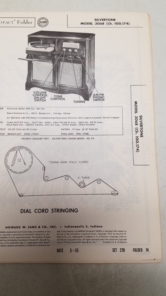 Sams Photo Fact #270 3/55 missing folder 18 (D)