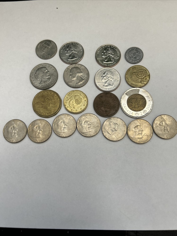 lote de monedas del mundo