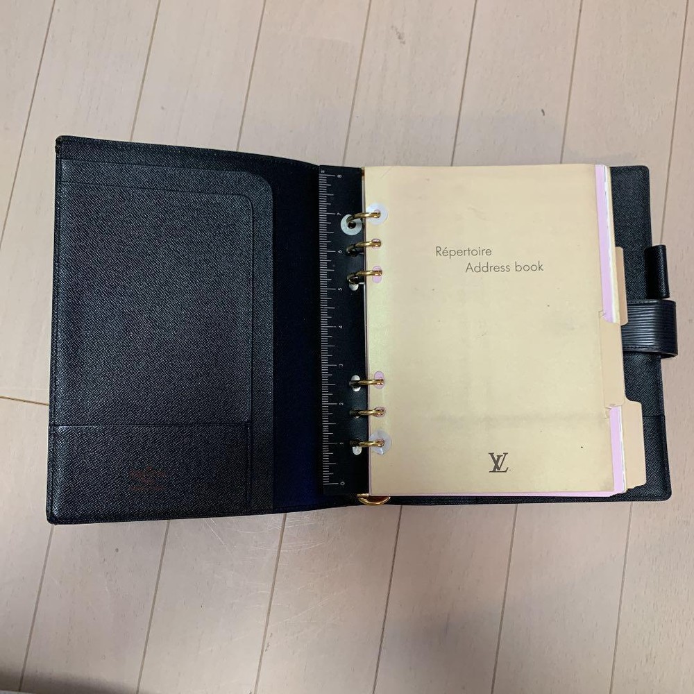 Louis Vuitton Notebook Cover Epi A5 Size Black 16