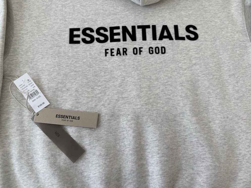 Essentials Pullover Hoodie Light Oatmeal Size XL New With Tags
