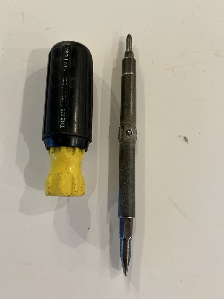 Vintage Mill Rose 4 Reversible Screwdriver Phillips /Flat