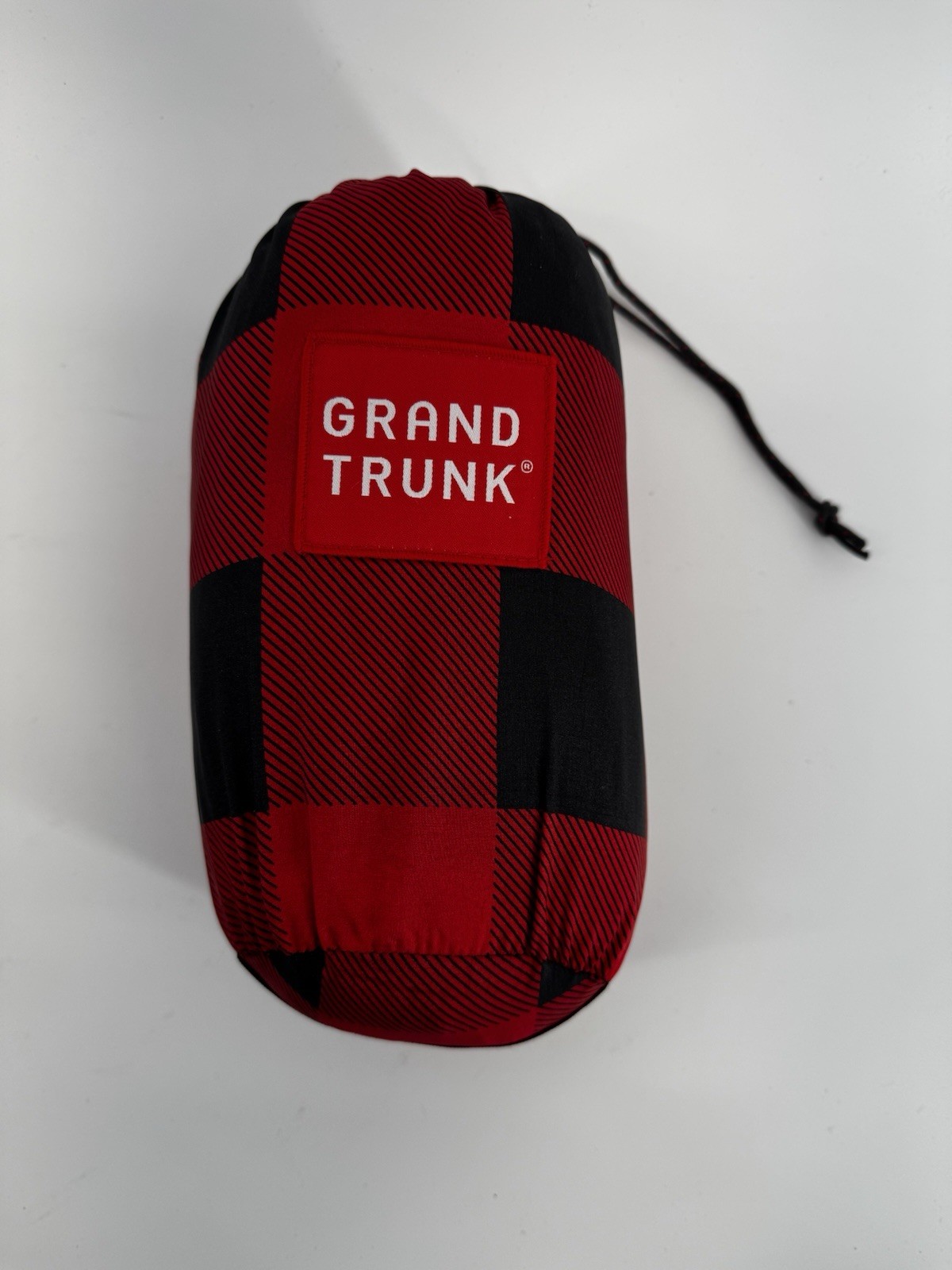 Grand Trunk Double Deluxe Hammock + Straps Parachute Nylon Buffalo Check Red Blk