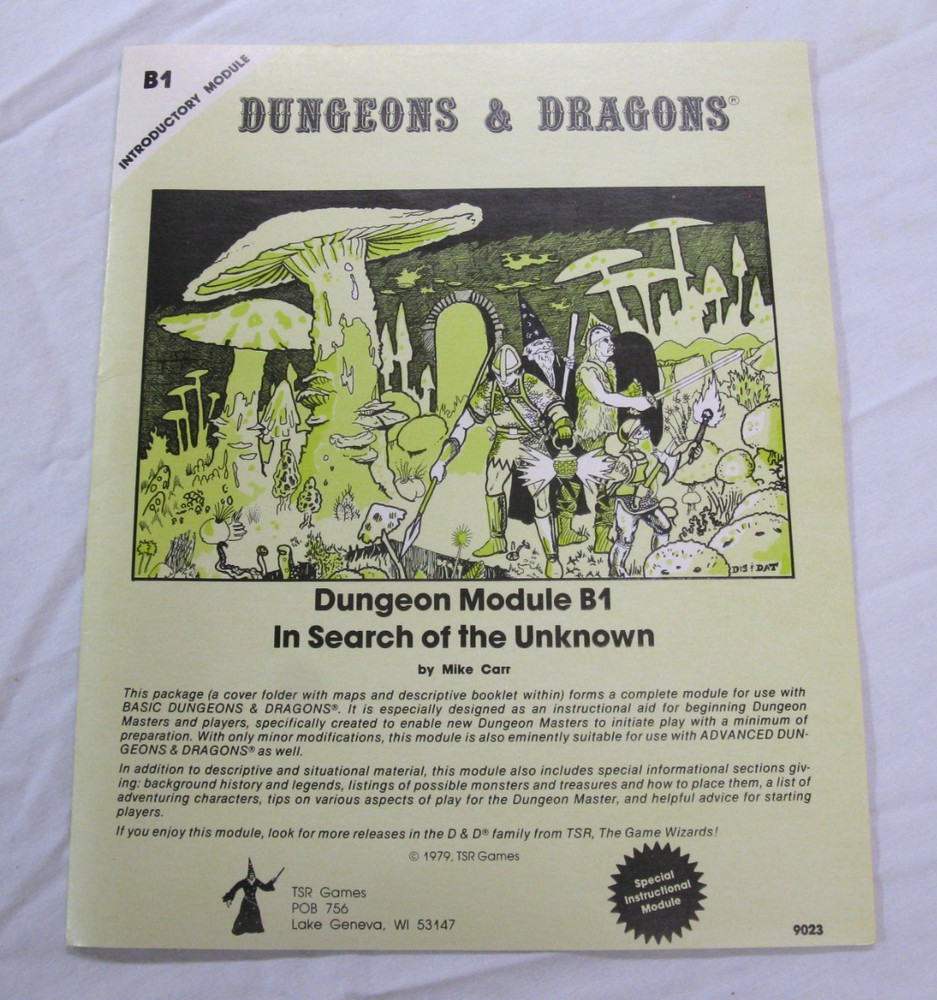 Dungeons & Dragons 1001 Basic Set 2nd Edition TRS Games Incomplete