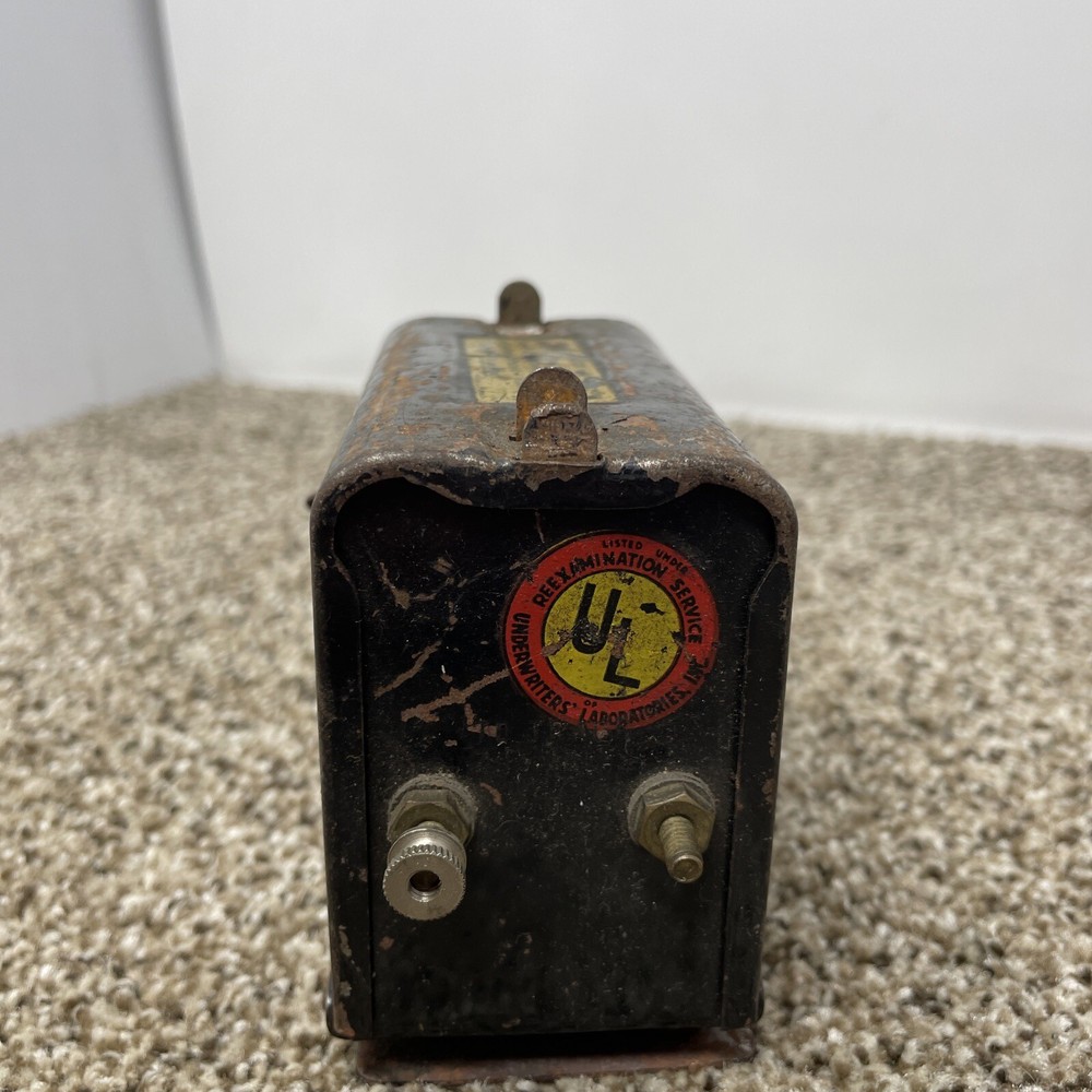 Marx Model 709 Transformer 110 V Black Vintage UNTESTED RUSTY!