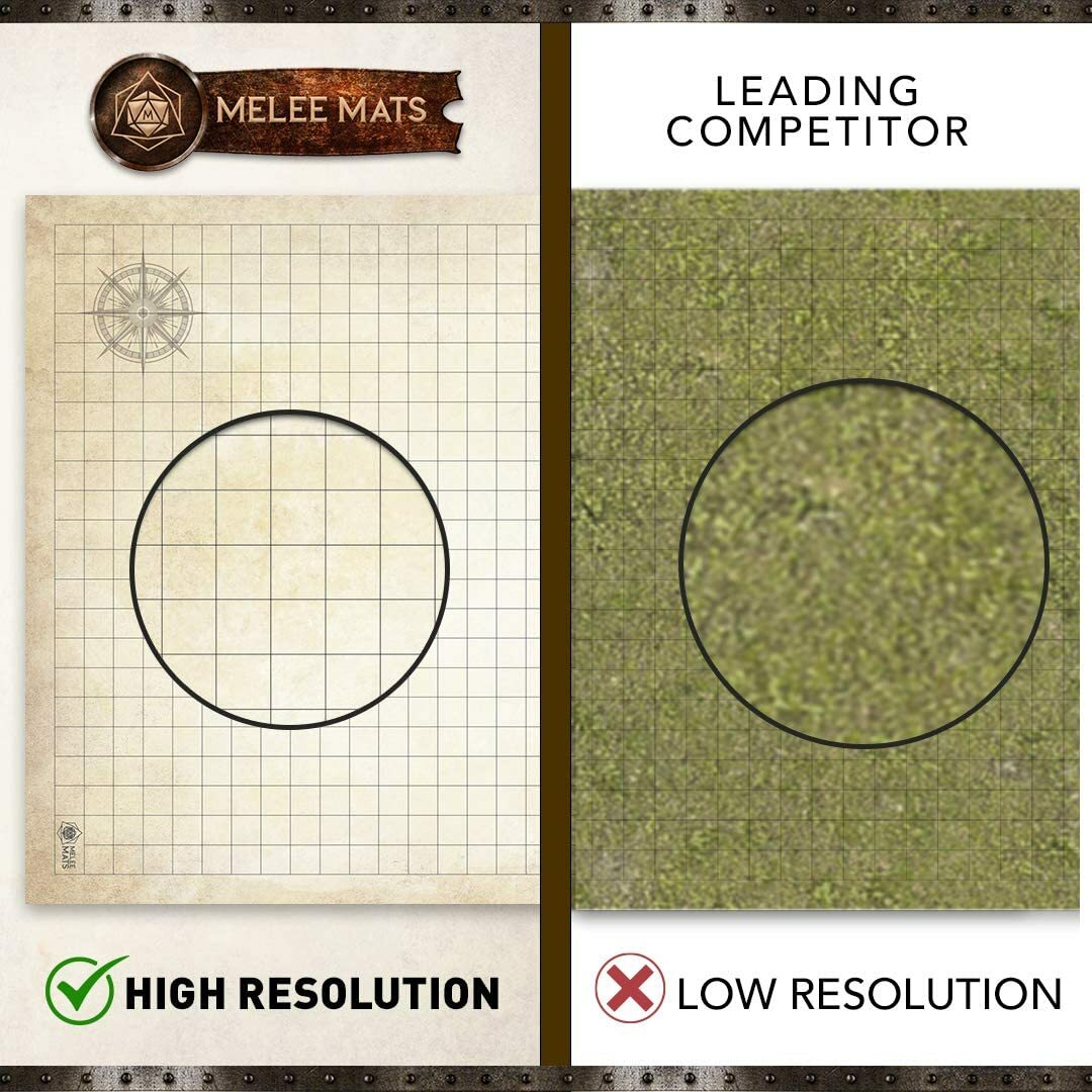 Melee Mats Battle Gaming Mat for DND, 24 x 36 Tabletop Map