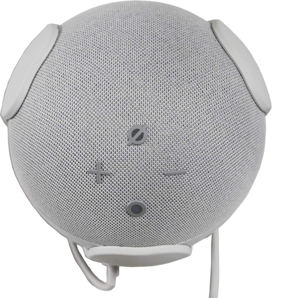 Made For Amazon Wall Mount, White, for Echo Dot (4th generation)