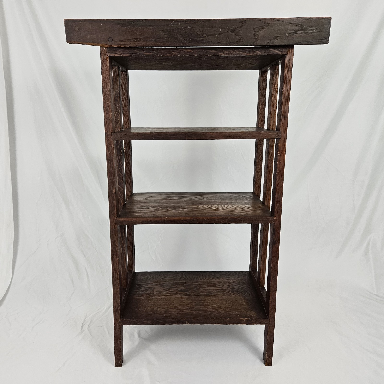 Antique Mission Oak Library Lectern Book Shelf Early 1900's Arts & Crafts