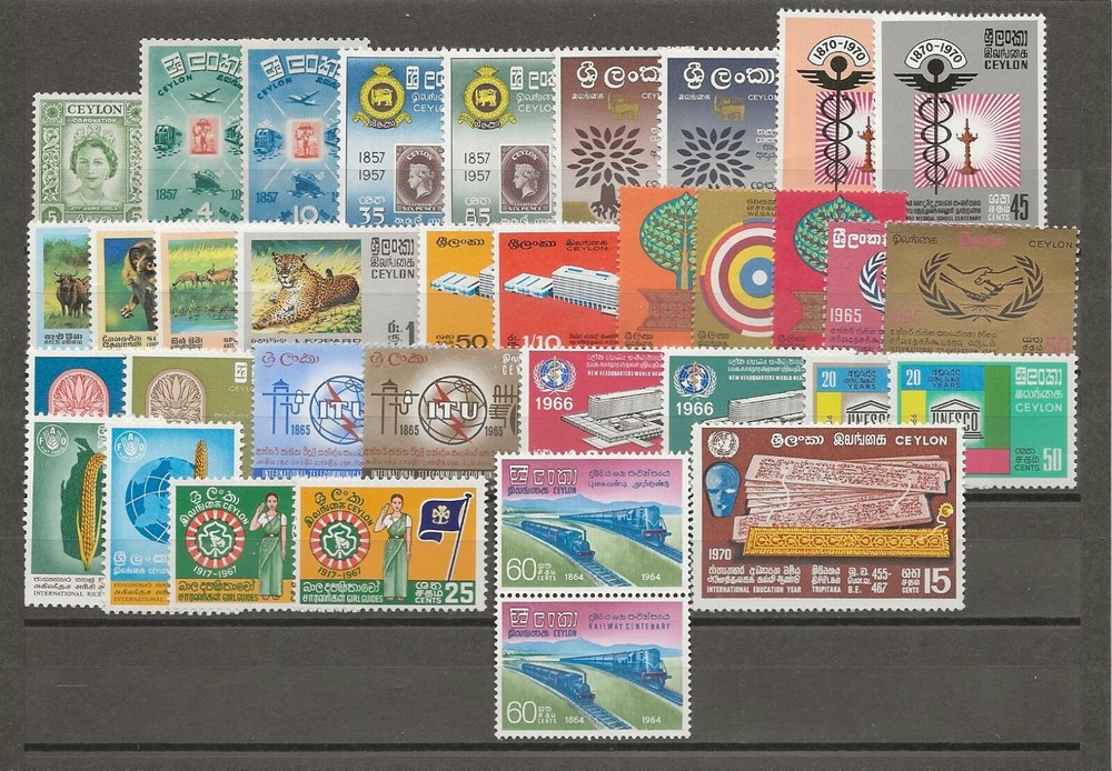 CEYLON 1953/70 "Commemorative Sets" MNH