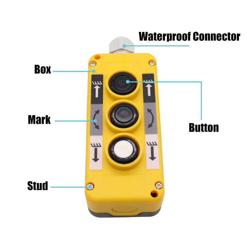 COP 2-4 Button Switch Control - tail lift, winch, windlass
