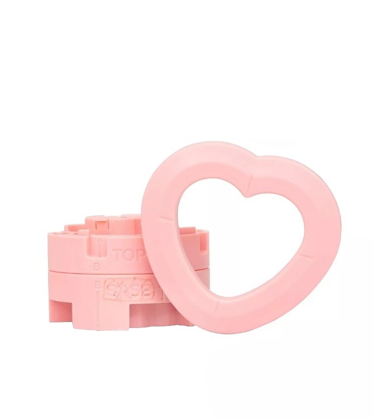 New Button Press Inserts, Includes Materiels for 5 Heart Buttons (58mm) 18piece