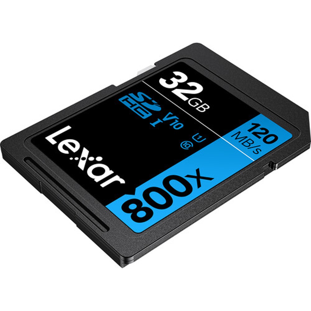 Lexar 32GB High-Performance 800x UHS-I SDHC Memory Card BLUE with Reader Bundle