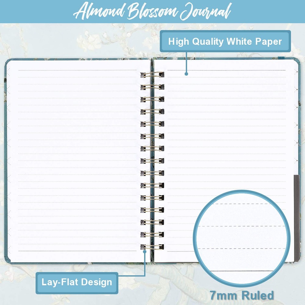 Ruled Journal/Notebook- Lined Journal, 6.3" X 8.35"