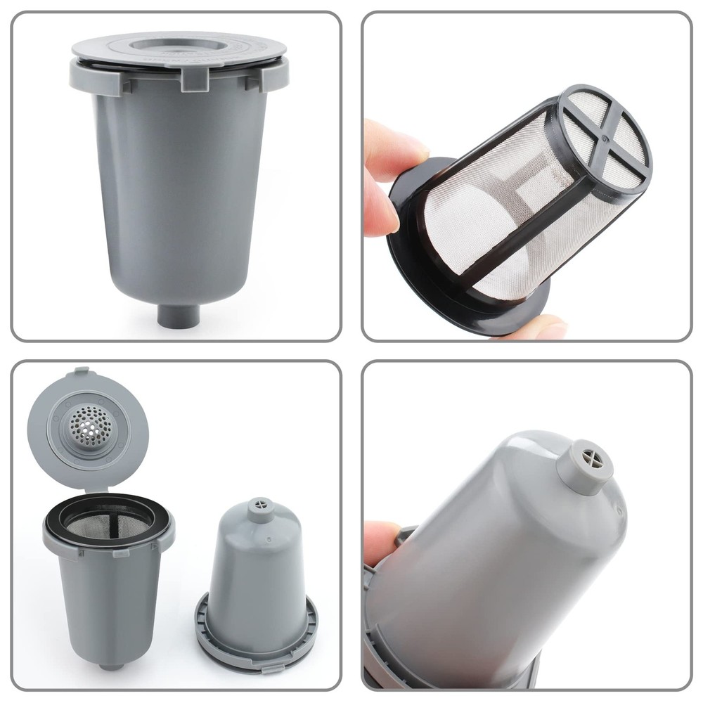 Reusable Filter Cup for Cuisinart, Gray (2 Pack)