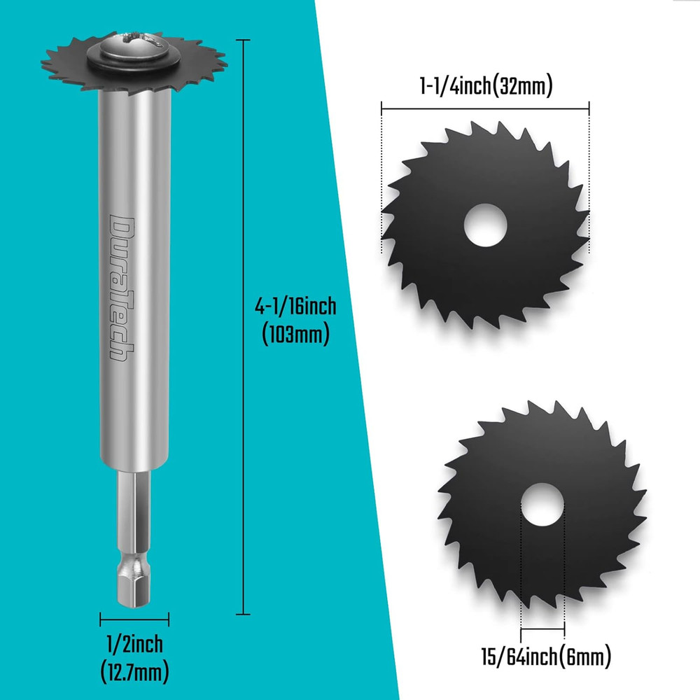 Inner Pipe Cutter Drill Attachment w/ 2 Extra Blades for PVC Plastic Pipe