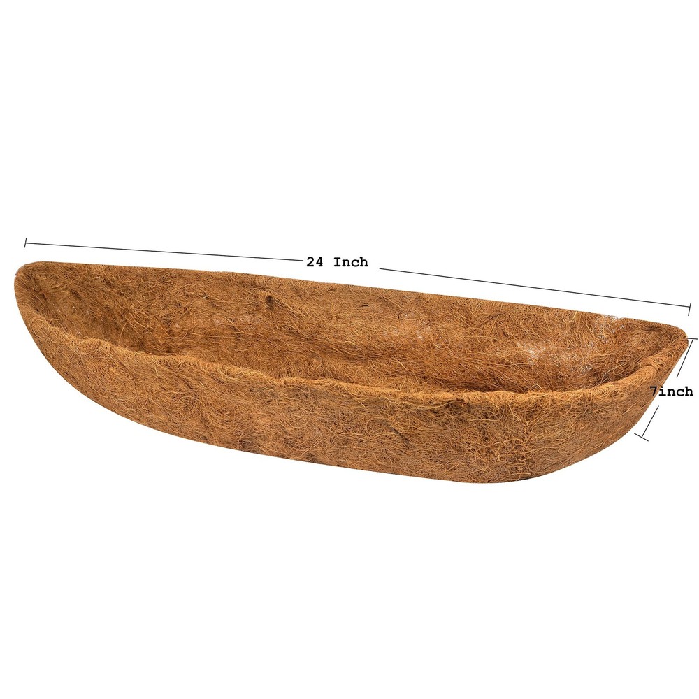JOEN 24 Inch Half Moon Shape,Wall Planter Replacement Liners for Window Box(2...