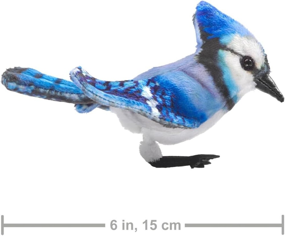 Mini Blue Jay Finger Puppet 6 inches