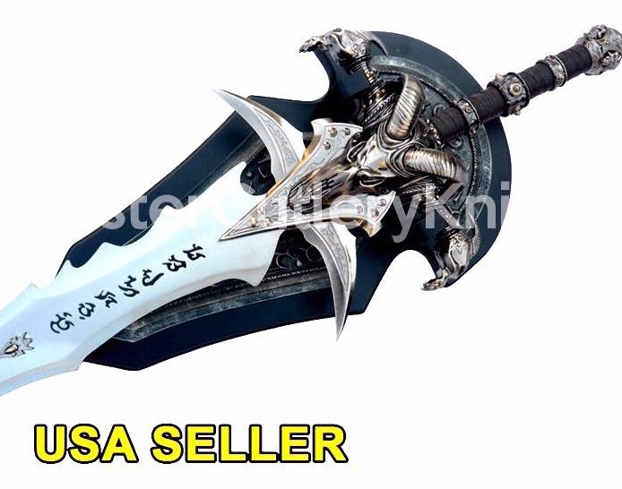 47" Sword Frostmourne War Craft Wow lich World 1:1 Scale Metal Cosplay videogame