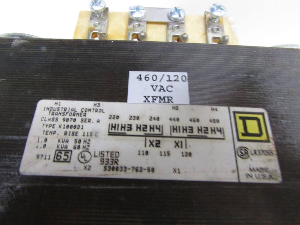 SQUARE D 9070 SER.A CONTROL TRANSFORMER K100D1 (GG5)