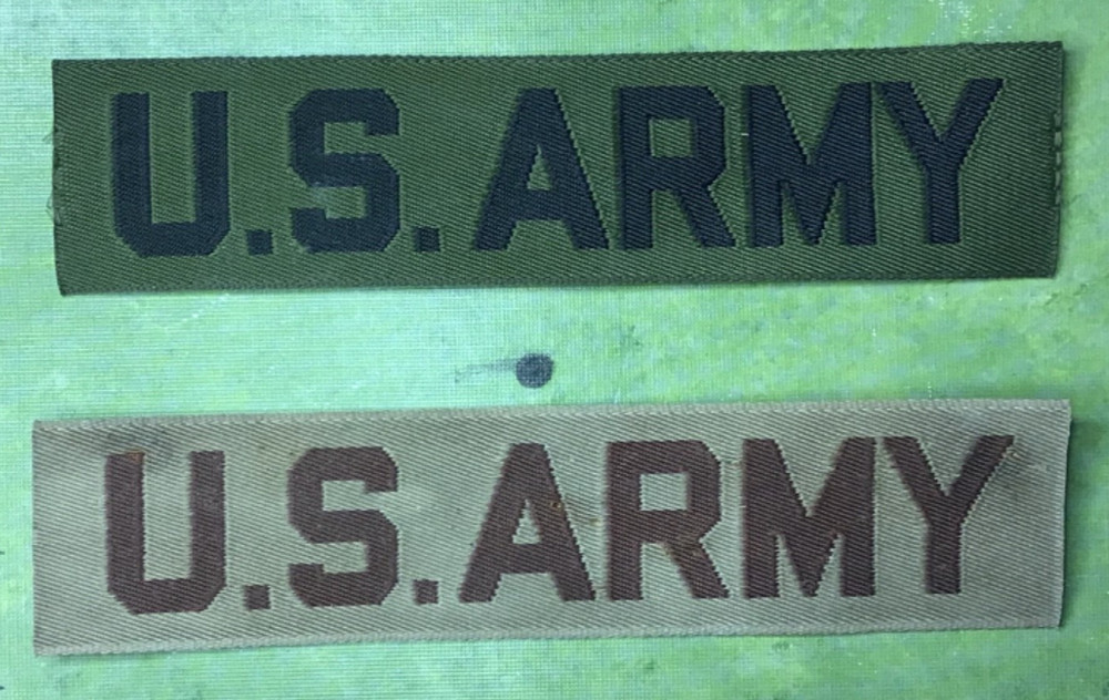2 US Army Branch Name Tapes