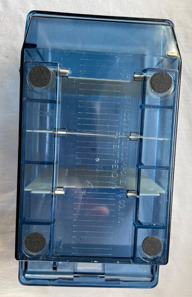 2 Vintage 3.5" Floppy Disk Holders; Brands - Fellowes & SRW Computer Components