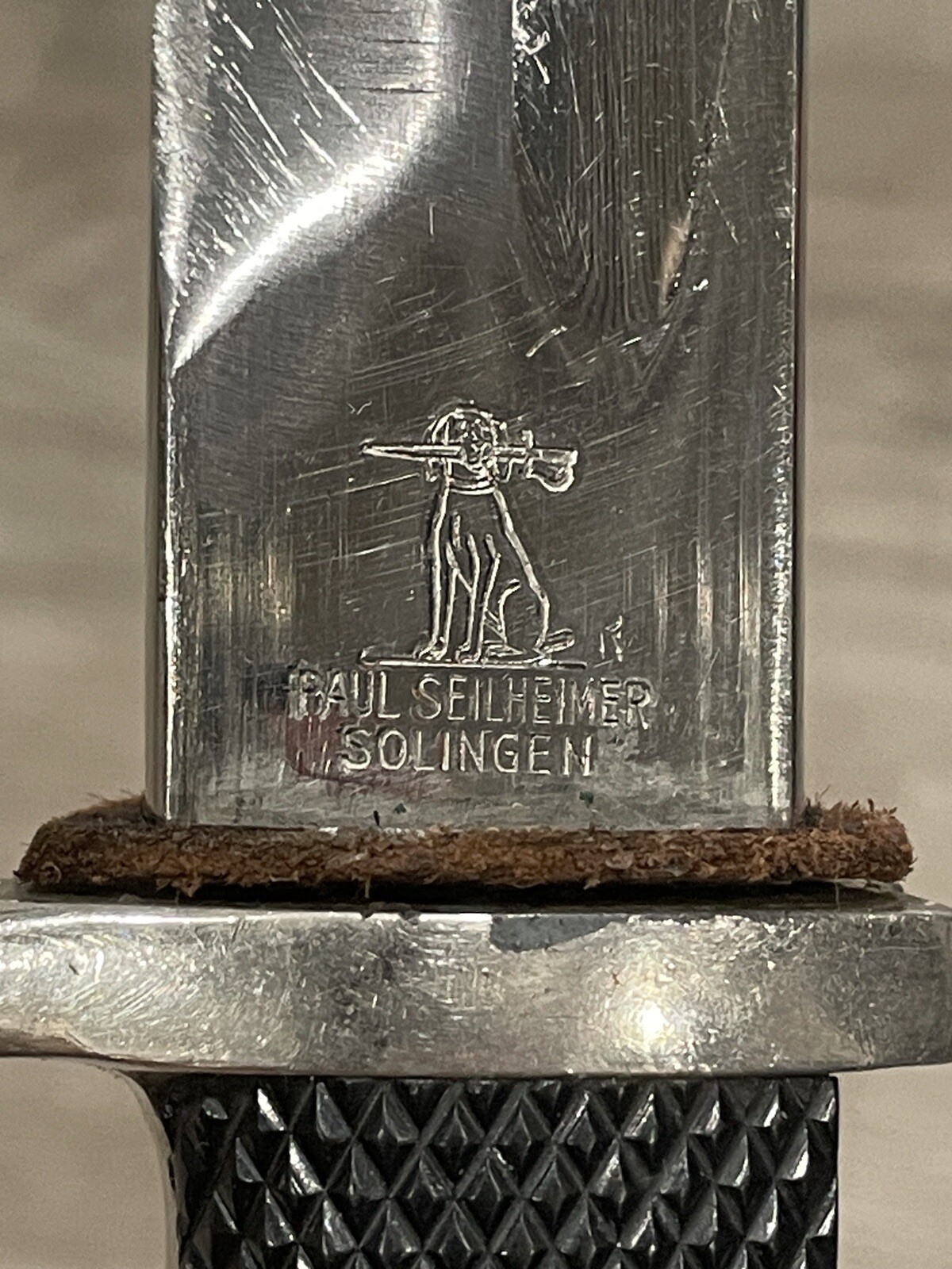 Rare Dog Scarce Maker Mark Paul Heilheimer Solingen Dress Bayonet