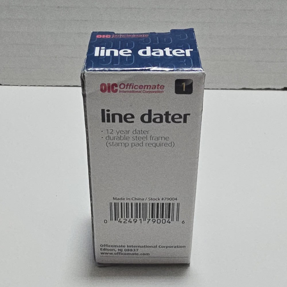 Officemate Line Dater Stamp New