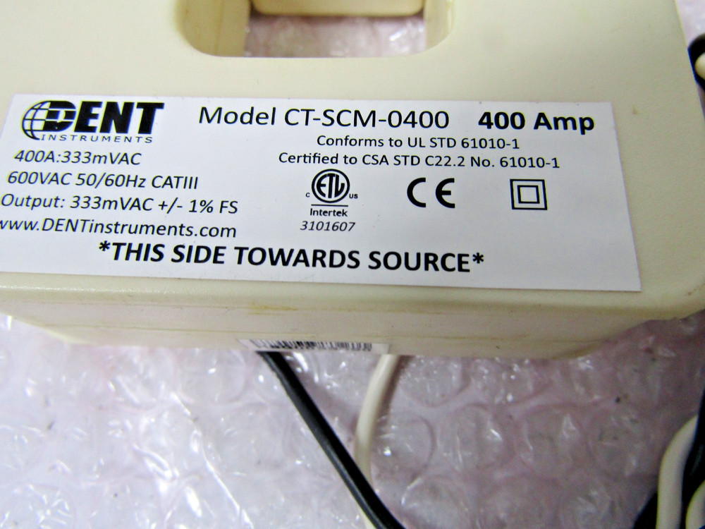 ✌️NEW DENT CT-SCM-0400 MEDIUM SPLIT CORE CURRENT TRANSFORMER 400 AMP 600VAC