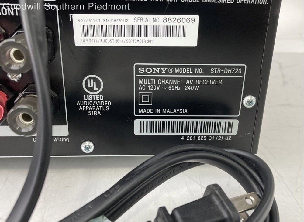 Sony STR-DH720 Multi-Channel AV Receiver - Tested