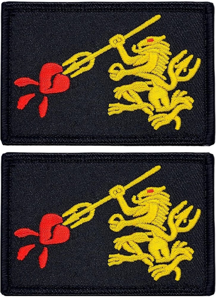 Navy Seal Team 6 DEVGRU Lion Morale Patch  - 2PC  3" x 2" HOOK Backing