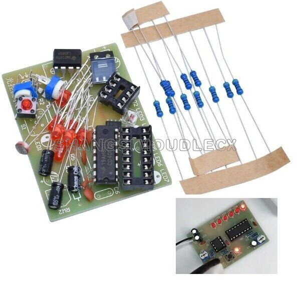 Light control flow lamp DIY kit electronic skills CD4017 light control lamp NEW
