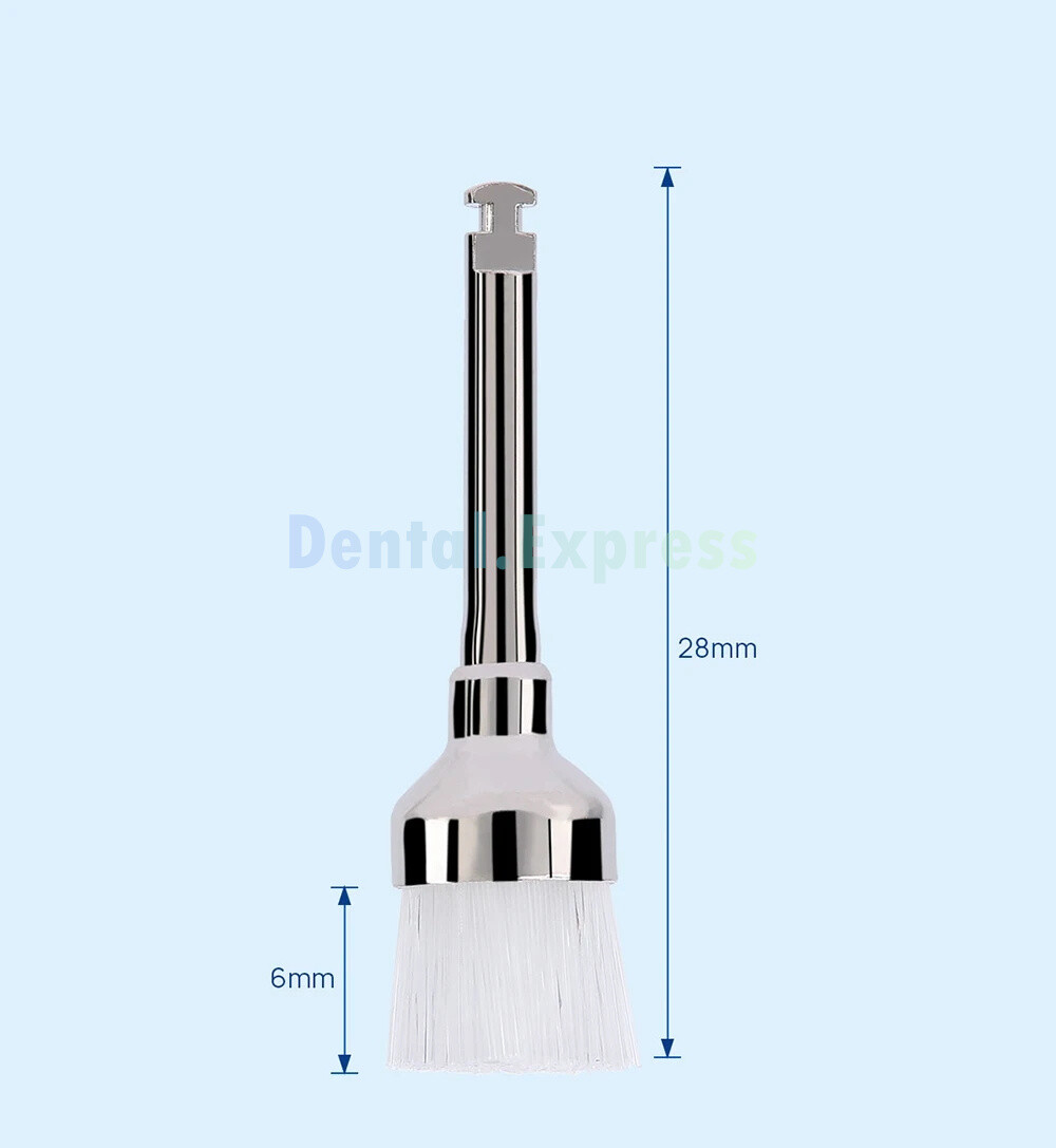 Dental Polishing Brushes Prophy Brush White Nylon Bowl Flat Latch RA Polisher