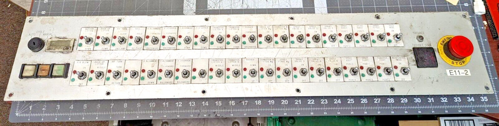 Steampunk Electrical Switch Panel With 40 On-Off-On S338 Toggle Switches [B7S2]